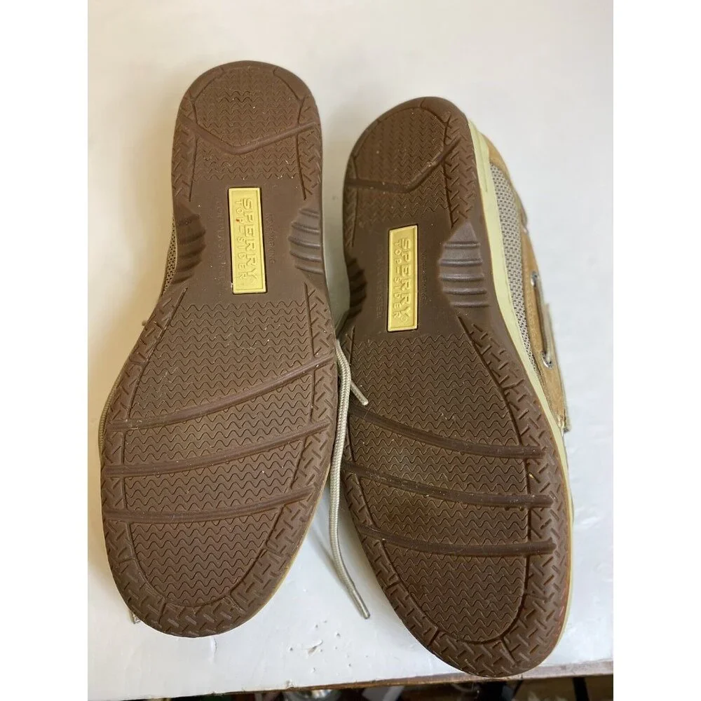 Sperry Mens Top-Sider Billfish 3-Eye Size 8.5 Wide Boat Shoes Camel 0799023
